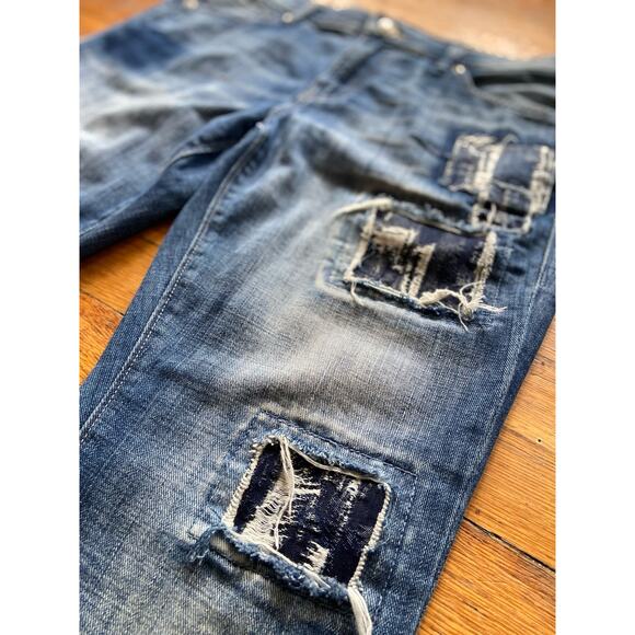 TRUE RELIGION 'Cameron' Slim Boyfriend Jeans sz 30 (actual 35W) - Picture 2 of 16